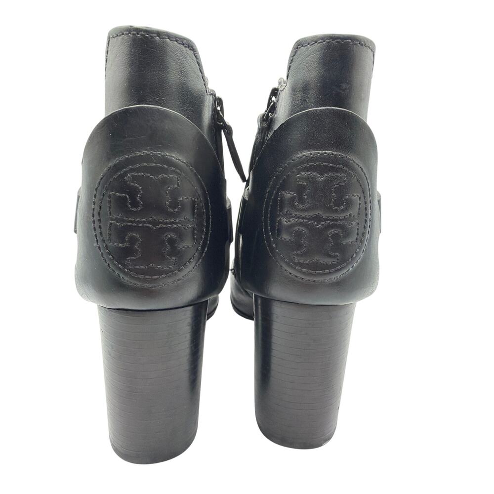 ⭐️ Women’s Tory Burch Colton Black Leather Ankle Boots Size 9 Preppy Designer
